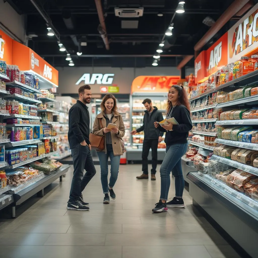 Moderna estación de servicio ARG Fuel en Argentina