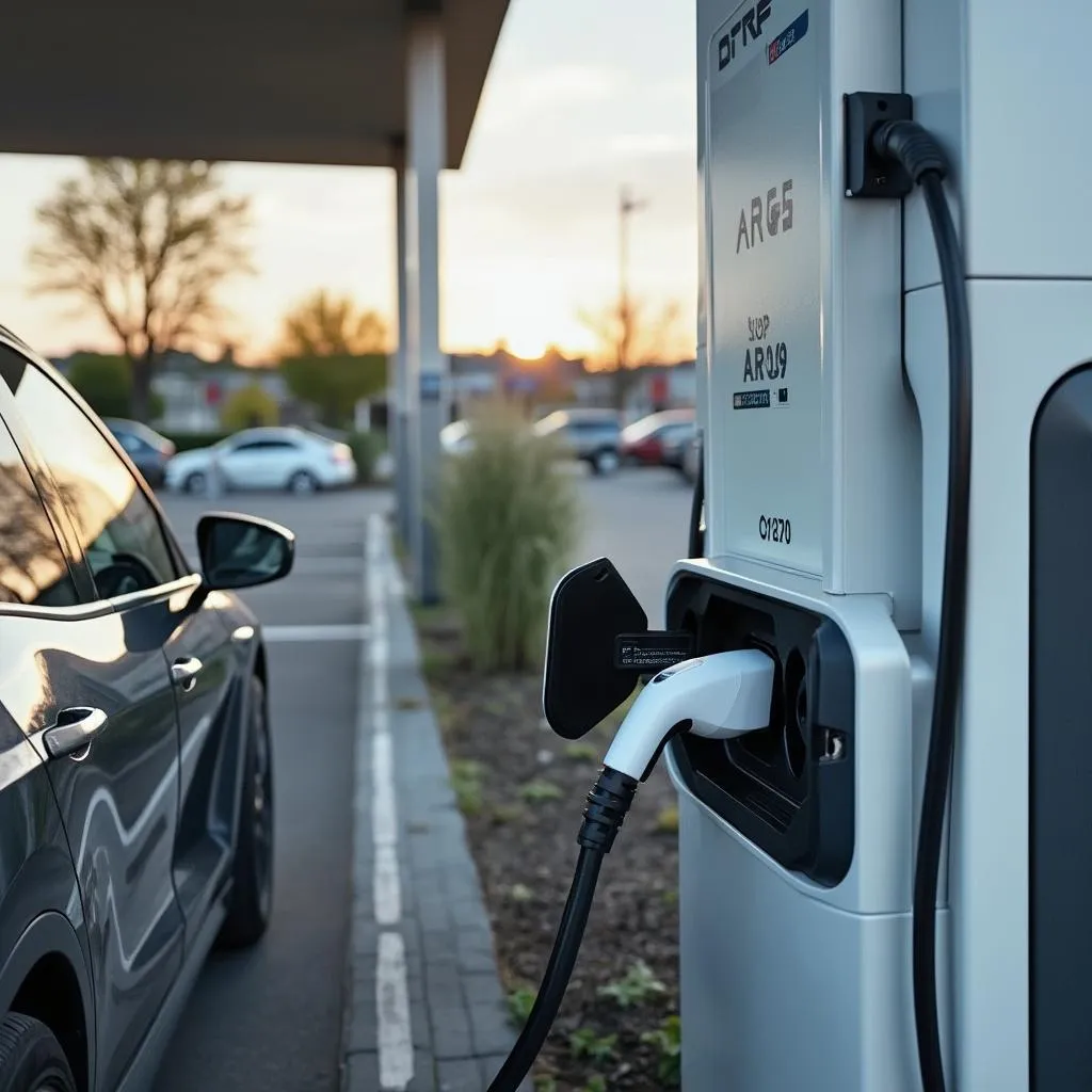 Punto de carga para vehículos eléctricos en estación ARG Fuel